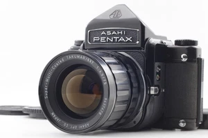 [Exc+5] Pentax 6x7 67 Film Camera Eye Level Finder SMC 75mm f4.5 Lens From JAPAN - Picture 1 of 24