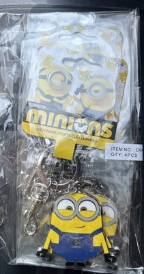 Brand New Loungefly 4 Pack Minions Metal Keychains - Image 1 of 2