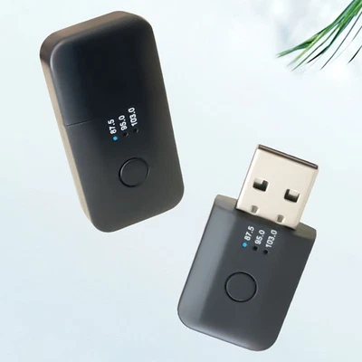 Wireless Car USB Blue-tooth 5.1 FM Transmitter Aux Stereo Audio Receiver Adapter - Image 1 of 4