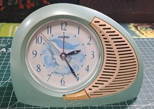 Rare Vintage (1987) Casio TSQ-1200 Bird Sounds Quartz Alarm Clock *Works Perfect - Picture 1 of 14