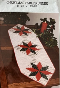 "Christmas Table Runner" Pattern - Paper Pieces 1988 - PRE-CUT Pieces - Picture 1 of 7