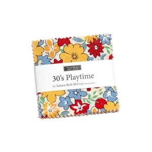 Moda Fabrics 30'S PLAYTIME CHARM PACKS BY Linzee Kull McCrayBTY - Picture 1 of 2