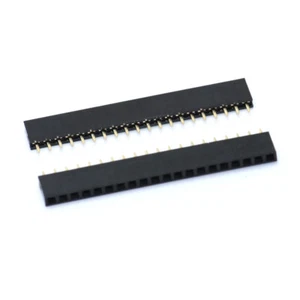 Pin de cabezal conector hembra Berg 2x20 de 20 pines (paquete de 2), negro - Imagen 1 de 1