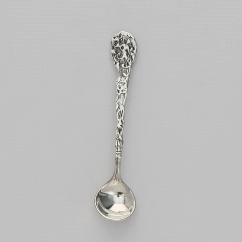 Antique Sterling Silver Versailles Salt Spoon Stock #287 Cover