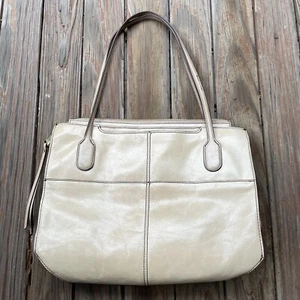 Borsa a tracolla Hobo International in pelle beige marrone borsa tote interno floreale - Foto 1 di 19