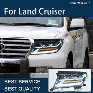 For Toyota Land Cruiser 2008-2015 LED Projector Headlights Dynamic Turn Signal - Picture 1 of 10