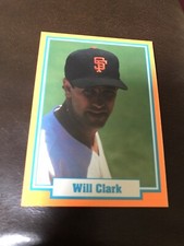 1990Premier Sports Stars WILL CLARK Orange Border Limited Edition MINT