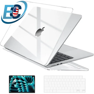 Fr MacBook Air 13“15" M4 M3 M2 Hard Shell Case +Keyboard Cover +Screen Protector - Image 1 of 4