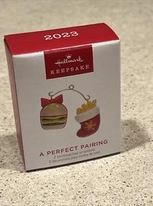 2023 Hallmark Perfect Pairing Mini Ornament NIB - Picture 1 of 3
