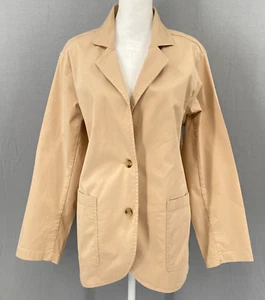 Blazer Pact Sesame Boulevard sarga cepillada mujer tostado medio mezcla de algodón orgánico - Imagen 1 de 16