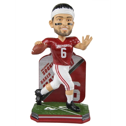 Baker Mayfield Oklahoma Sooners Name and Number Bobblehead NCAA Football Cover