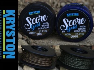 Kryston Score GOLD 60lbs MEGA weight lead core leader *ALL TYPES* carp fishing - Picture 1 of 6
