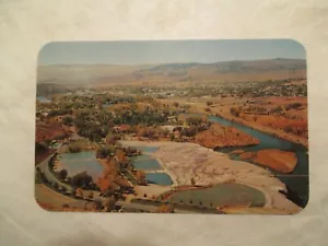 Thermopolis Wyoming Panorama WY Postcard - Picture 1 of 2