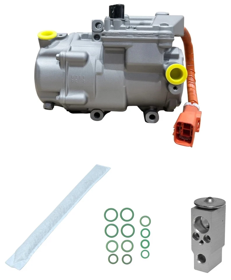 Kit de compressor CA RYC remanufaturado AD-0505 compatível com Lexus CT200h 1.8L híbrido 2013 - Imagem 1 de 4