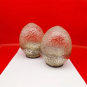 2er Set Glas Ei | Osterei Antik-Silber | Osterdeko Ostern Frühling | 17,5 cm - Bild 1 von 4