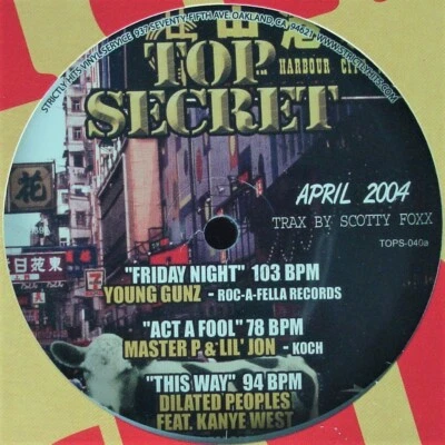 PITBULL, KANYE, LIL' JON "TOP SECRET APRIL 2004" VINYL 12" COMPILATION *SEALED* Foto 1 de 4