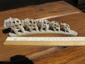 5 Carved Soap Stone Elephant within an Elephant , m - Picture 1 of 7
