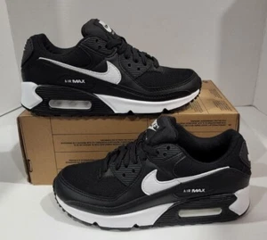 Nike Air Max 90 Black White Womens Sz 6 NEW CQ2560-001 No Box SHOES ONLY - Picture 1 of 6