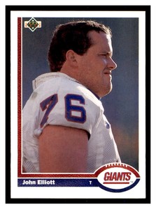 1991 Upper Deck #420 JOHN ELLIOTT New York Giants