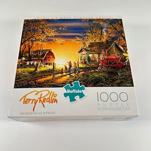 Terry Redlin Puzzle 100 Pezzi Sorpresa Mattutina Marca Bufalo - Foto 1 di 8