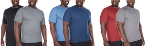 Glacier Performance Men's UPF 30 Moisture Wicking Short Sleeve T-Shirts ,1 or 2 - Picture 1 of 34