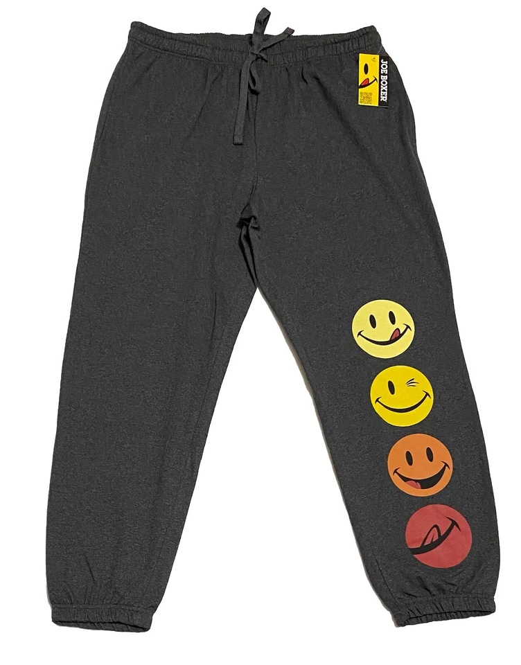 Calça jogger Joe Boxer masculina mistura de algodão lã costas grande (36-38) cinza - Imagem 1 de 4