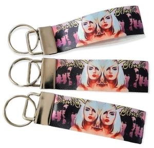 Blondie Music Singer 80's Debbie Harry Band Keyring Key Fob Handmade Fun Gift - Picture 1 of 2
