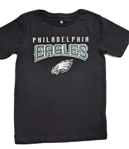 Camiseta de niño de los Philadelphia Eagles NFL negra juvenil nueva con etiquetas talla L, XL, 2XL 10-18 - Imagen 1 de 2