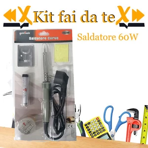 Saldatore a penna sottile 60w con kit accessori 5 pezzi - Foto 1 di 4