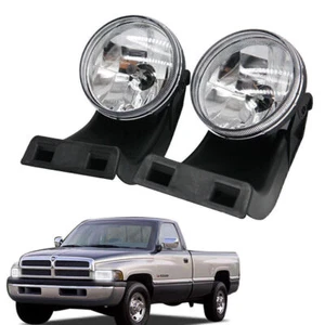 PAIR Front Fog Light Lamps LH+RH For Dodge Ram 1500 2500 3500 94-02 - Picture 1 of 8