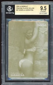 DANIELLA SARAHYBA 2009 SPORTS ILLUSTRATED SI SWIMSUIT PRINTING PLATE 1/1 BGS 9.5 - Picture 1 of 2