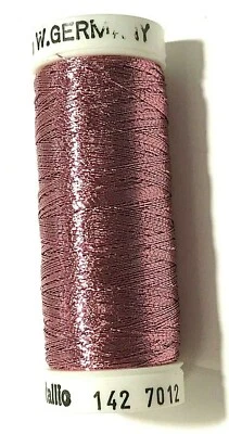 SULKY METALLIC EMBROIDERY THREAD ~ 5 SPOOL BOX (165 YARDS EACH) 142-7012 MAUVE - Image 1 of 3