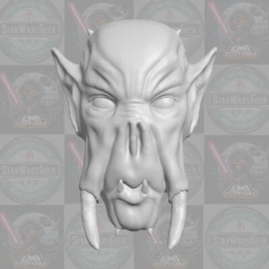 Khaleesh alien custom head for 1:6 1:10 1:12 & 1:18 Star Wars action figures - Picture 1 of 1