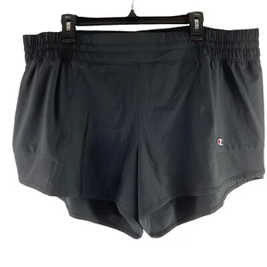 Pantalones cortos deportivos ligeros de gimnasio para mujer Champion negros talla 2XL XXL NUEVOS CON ETIQUETAS - Imagen 1 de 12