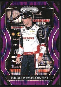 2018 Panini Prizm Prizms Purple Flash #18 Brad Keselowski