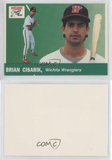 1991 Rock's Dugout Wichita Wranglers Blank Back Brian Cisarik #19