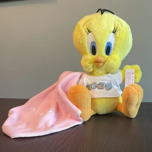 Warner Bros. Tweety Bird Plush - It's a Girl with Blanket Baby 11” NEW NWT - Picture 1 of 6