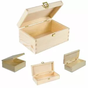 Creative Deco Holzkiste Holzbox mit Deckel | Holz-Schatulle Holz-Kästchen - Bild 1 von 29