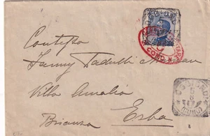 C15775-REGNO,LOMBARDIA, OGGIONO PER ERBA, ANNUL. ROSSO "CENSURA MILITARE", 1917 - Picture 1 of 1