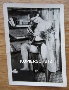 Altes Akt Portrait Foto / Frau in Strümpfen / NUDE / 1930iger Jahre - Bild 1 von 2