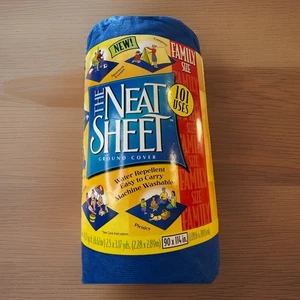 Lenzuolo pulito grande famiglia misura 90x114 copertura terra spiaggia picnic campeggio coperta - Foto 1 di 24