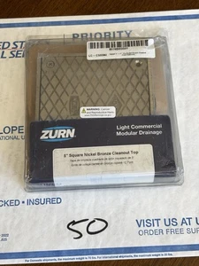 Zurn Cuadrado Níquel Bronce Limpieza Luz Superior Comercial Modular Drenaje - Imagen 1 de 4
