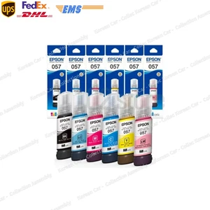 Epson 057 Ink Bottle 6 Color Pack Set for L8050 L18050 EcoTank Printer - Afbeelding 1 van 4