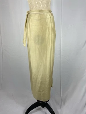 Ralph Lauren Purple Label Size 6 Tan Maxi Wrap Skirt  - Image 1 of 3