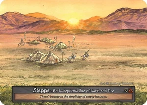 Steppe 1x Beta SCR Sorcery Contested Realm Exceptional MINT earth fire site - Picture 1 of 1