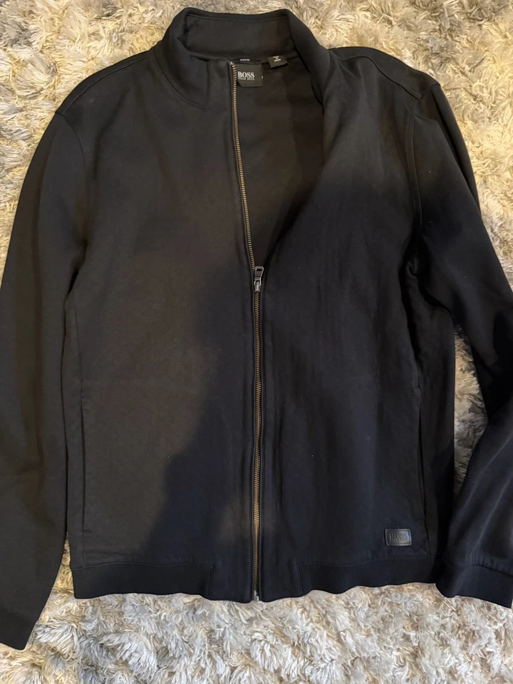 Sudadera para hombre Hugo Boss punto completo con cremallera talla mediana Foto 1 de 1