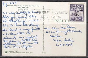 Antigua - Julio 1965 Postal a Canadá - Imagen 1 de 2