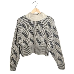 Stockholm Atelier & Other Stories Wool Contrast Crop Knit Sweater Women Size S - Picture 1 of 13