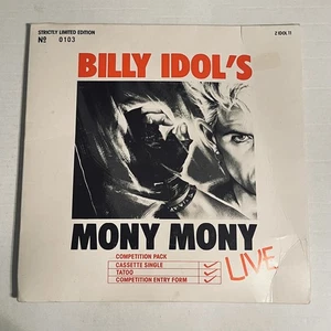 BILLY IDOL - Mony Mony - LIVE CASSETTE PACK - 1987 - NEW SEALED - GENERATION X - Picture 1 of 3
