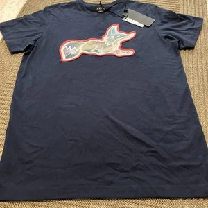 HERREN 100 % AUTHENTISCH Akoo T-SHIRT GRÖSSE MEDIUM & Farbe marineblau - Bild 1 von 7